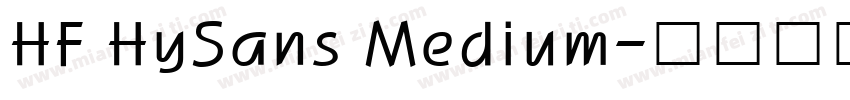 HF HySans Medium字体转换